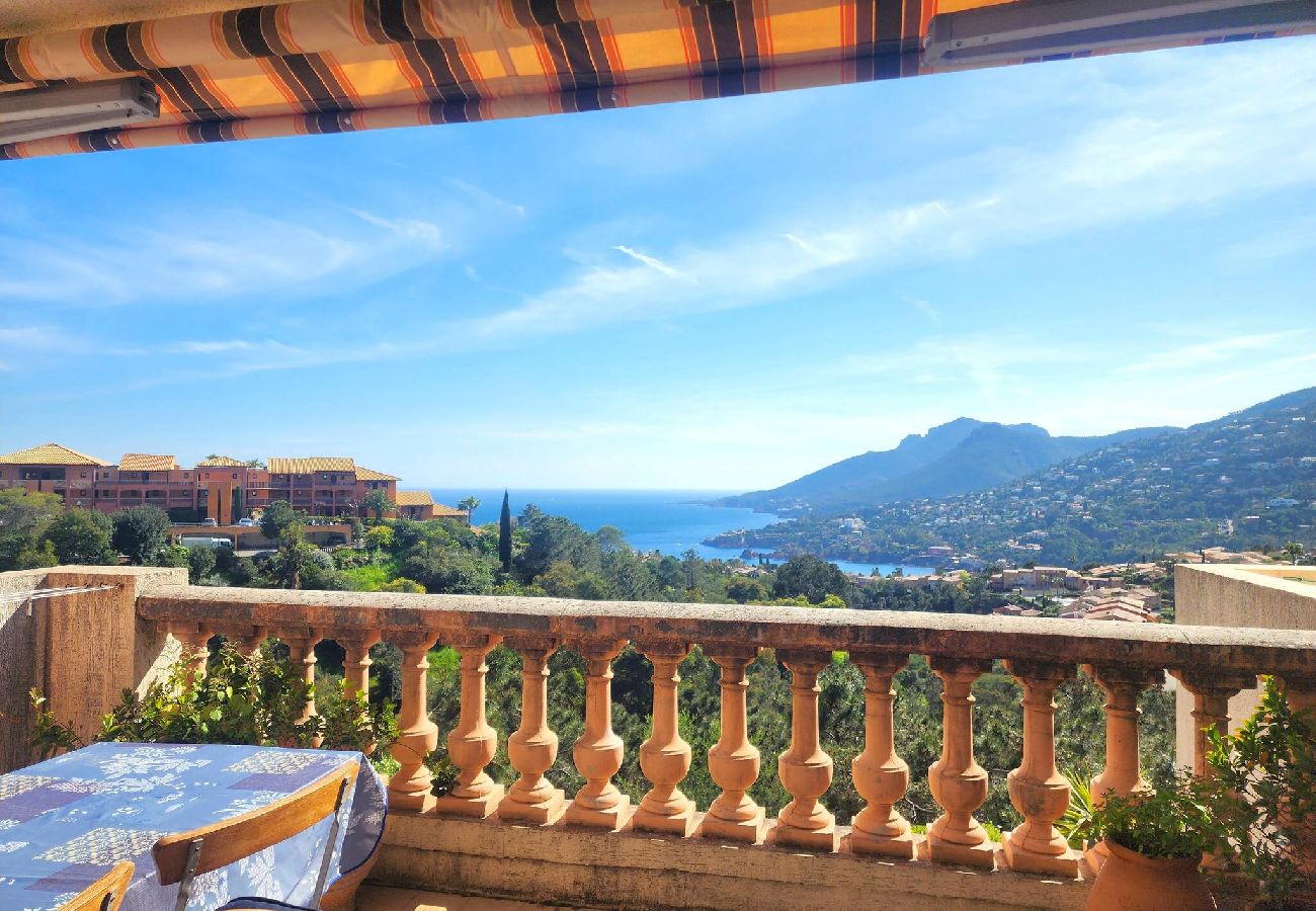 Apartment in Théoule-sur-Mer - Magnificent 2p sea view and swimming pool 