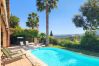 Villa in Mandelieu-la-Napoule - Villa in the hills above Mandelieu with sea view and private pool